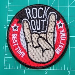 🆓 Free W/Purchase Rock Out Embroidered Patch